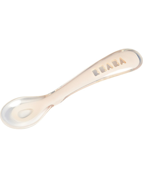 Béaba Cucchiaio in Silicone da Apprendimento - Rosa - da 8 Mesi Posate