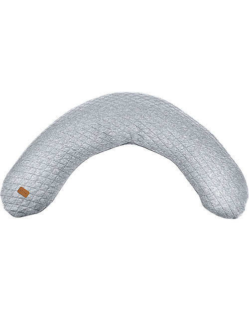 Béaba Cuscino da Allattamento Big Flopsy™ - Fleur de coton - Heather Grey - 170 cm di Comfort Cuscini Allattamento_