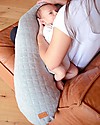 Béaba Cuscino da Allattamento Big Flopsy™ - Fleur de coton - Heather Grey - 170 cm di Comfort Cuscini Allattamento_