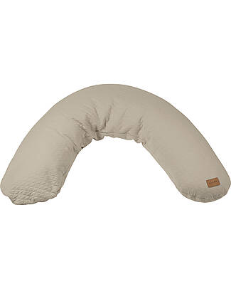 Béaba Cuscino da Allattamento Big Flopsy™ - Fleur de coton - Linen - 170 cm di Comfort Cuscini Allattamento_