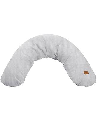 Béaba Cuscino da Allattamento Big Flopsy™ - Grigio Chambray - 170 cm di Comfort Cuscini Allattamento_