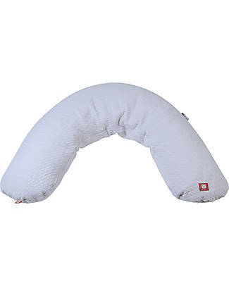 Béaba Cuscino da Allattamento Big Flopsy™ - Grigio Perla - Fleur de Coton - 170 cm di Comfort Cuscini Allattamento_