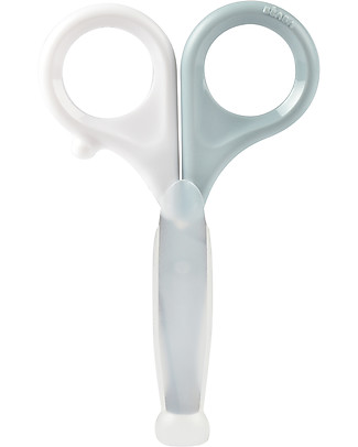 Béaba Forbici Arrotondate - Celesti - Accurata Cura delle Mani del Tuo Bambino fin dalla Nascita Kit Toilette Neonato