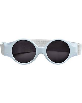 Béaba Occhiali da Sole 0 - 9 Mesi con Cinturino Regolabile - 100% Protezione Raggi UV - Blu Occhiali da Sole