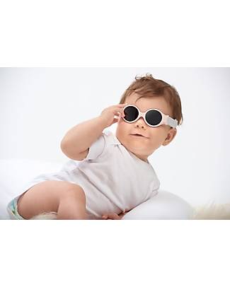 Béaba Occhiali da Sole 0 - 9 Mesi con Cinturino Regolabile - 100% Protezione Raggi UV - Rosa Occhiali da Sole