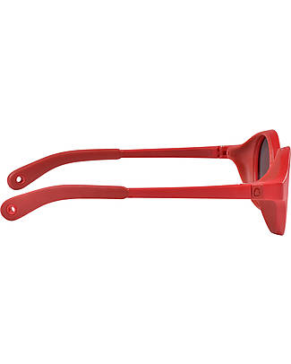 Béaba Occhiali da Sole 9 - 24 Mesi con Cinturino Elastico - 100% Protezione Raggi UV - Rosso Occhiali da Sole