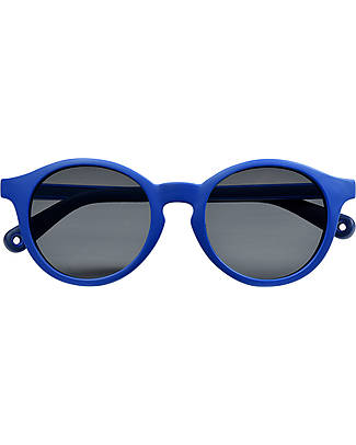 Béaba Occhiali da Sole con Cinturino Elastico - 100% Protezione Raggi UV - Blu Occhiali da Sole