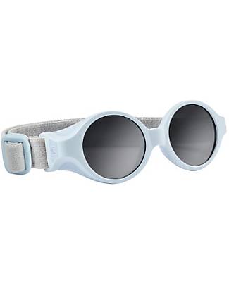 Béaba Occhiali da Sole Glee 0 - 9 Mesi con Cinturino Regolabile - 100% Protezione Raggi UV - Blu Occhiali da Sole