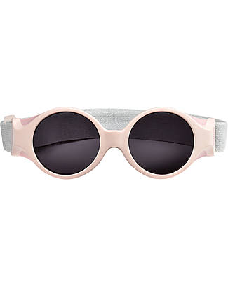 Béaba Occhiali da Sole Glee 0 - 9 Mesi con Cinturino Regolabile - 100% Protezione Raggi UV - Rosa Occhiali da Sole