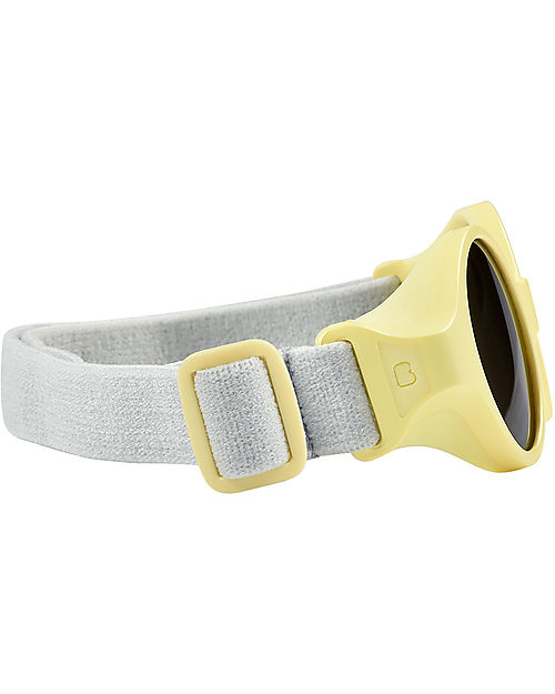 Béaba Occhiali da Sole Glee - Giallo Pastello - 0-9m con Cinturino Regolabile - 100% Protezione Raggi UV Occhiali da Sole