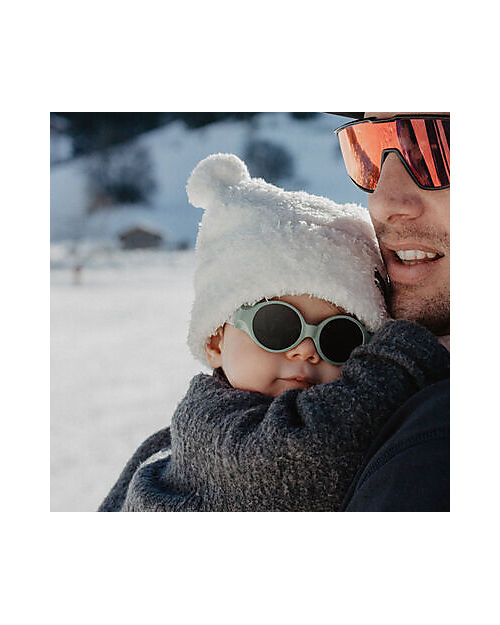 Béaba Occhiali da Sole Glee - Salvia - 0-9m con Cinturino Regolabile - 100% Protezione Raggi UV Occhiali da Sole