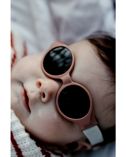 Béaba Occhiali da Sole Glee - Terracotta - 0-9m con Cinturino Regolabile - 100% Protezione Raggi UV Occhiali da Sole