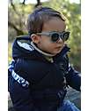 Béaba Occhiali da Sole Happy - Blu - 2-4 Anni con Cinturino - 100% Protezione Raggi UV Occhiali da Sole