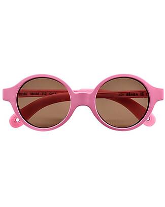 Béaba Occhiali da Sole Joy - Rosa Neon - 9-24m con Cinturino - 100% Protezione Raggi UV Occhiali da Sole