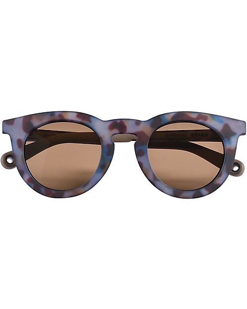 Béaba Occhiali da Sole Sunshine - Blu Fantasia - 4-6 Anni con Cinturino - 100% Protezione Raggi UV Occhiali da Sole