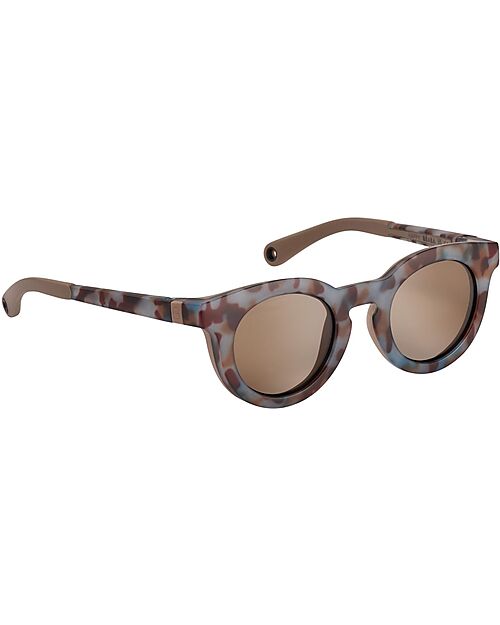 Béaba Occhiali da Sole Sunshine - Blu Fantasia - 4-6 Anni con Cinturino - 100% Protezione Raggi UV Occhiali da Sole