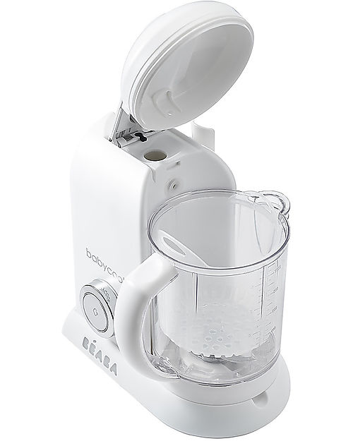 Béaba OUTLET - Robot da Cucina Babycook® Solo - Bianco e Argento - Pasti Sani Veloci e Adatti al tuo Bambino che Cresce - Pezzo di Showroom Cuoci Pappa_