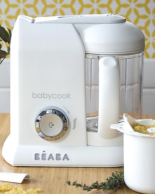 Béaba OUTLET - Robot da Cucina Babycook® Solo - Bianco e Argento - Pasti Sani Veloci e Adatti al tuo Bambino che Cresce - Pezzo di Showroom Cuoci Pappa_
