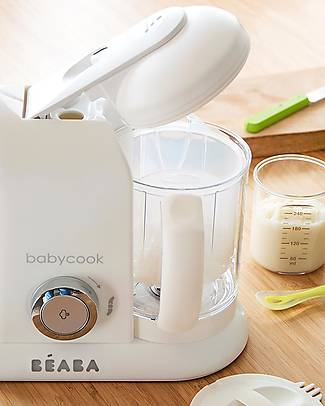 Béaba OUTLET - Robot da Cucina Babycook® Solo - Bianco e Argento - Pasti Sani Veloci e Adatti al tuo Bambino che Cresce - Pezzo di Showroom
Cuoci Pappa_