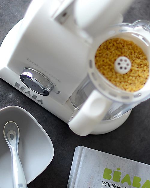 Béaba OUTLET - Robot da Cucina Babycook® Solo - Bianco e Argento - Pasti Sani Veloci e Adatti al tuo Bambino che Cresce - Pezzo di Showroom Cuoci Pappa_