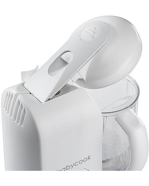 Béaba OUTLET - Robot da Cucina Babycook® Solo - Bianco e Argento - Pasti Sani Veloci e Adatti al tuo Bambino che Cresce - Pezzo di Showroom Cuoci Pappa_