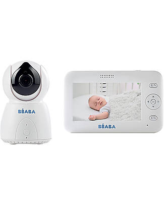 Béaba OUTLET - Video Baby Monitor ZEN+ - Video Camera Auto Rotante ad Alte Prestazioni con Infrarossi e Sensori di Movimento - Pezzo di Showroom Baby Monitor
