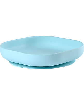 Béaba Piatto con Ventosa - Silicone - Blu Piatti e Scodelle