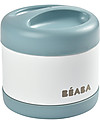 Béaba Porta Pappa Termico - Acciaio Inossidabile - Blu e Bianco - 500 ml Contenitori Termici