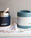 Béaba Porta Pappa Termico - Acciaio Inossidabile - Blu e Bianco - 500 ml Contenitori Termici
