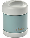 Béaba Porta Pappa Termico - Acciaio Inossidabile - Grigio e Eucalipto - 300 ml Contenitori Termici