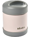 Béaba Porta Pappa Termico - Acciaio Inossidabile - Grigio e Rosa - 300 ml Contenitori Termici