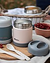 Béaba Porta Pappa Termico - Acciaio Inossidabile - Grigio e Rosa - 300 ml Contenitori Termici