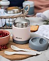 Béaba Porta Pappa Termico - Acciaio Inossidabile - Grigio e Rosa - 300 ml Contenitori Termici