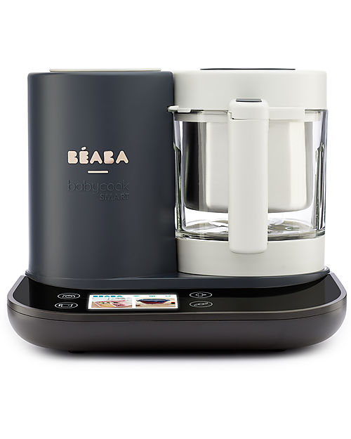 Béaba Robot da Cucina Babycook Smart - Grigio Antracite - Pasti Sani Veloci e Adatti al tuo Bambino che Cresce Cuoci Pappa_