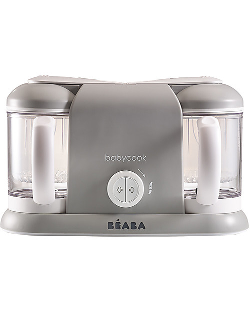 Béaba Robot da Cucina Babycook® Duo - Grigio - Pasti Sani Veloci e Adatti al tuo Bambino che Cresce Cuoci Pappa_