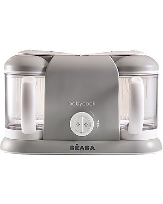 Béaba Robot da Cucina Babycook® Duo - Grigio - Pasti Sani Veloci e Adatti al tuo Bambino che Cresce Cuoci Pappa_