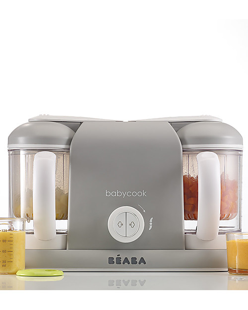 Béaba Robot da Cucina Babycook® Duo - Grigio - Pasti Sani Veloci e Adatti al tuo Bambino che Cresce Cuoci Pappa_