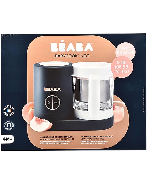 Béaba Robot da Cucina Babycook® Neo - Blu Notte - Pasti Sani Veloci e Adatti al tuo Bambino che Cresce Cuoci Pappa_