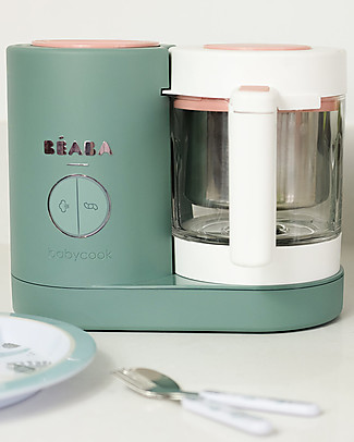 Béaba Robot da Cucina Babycook® Neo - Eucalipto - Pasti Sani Veloci e Adatti al tuo Bambino che Cresce Cuoci Pappa_