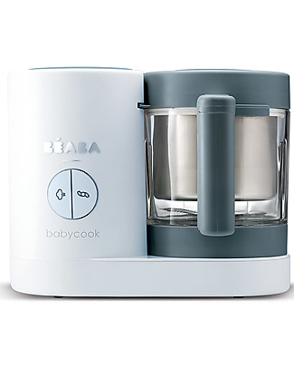 Béaba Robot da Cucina Babycook® Neo - Grigio e Bianco - Pasti Sani Veloci e Adatti al tuo Bambino che Cresce Cuoci Pappa_