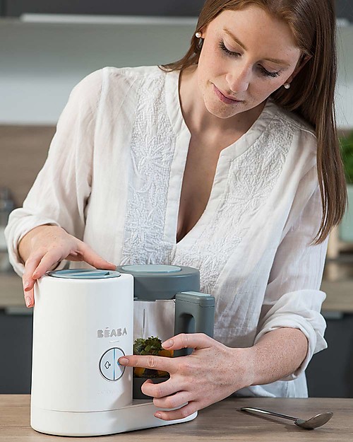 Béaba Robot da Cucina Babycook® Neo - Grigio e Bianco - Pasti Sani Veloci e Adatti al tuo Bambino che Cresce Cuoci Pappa_