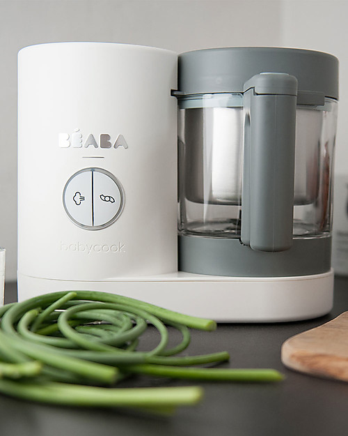 Béaba Robot da Cucina Babycook® Neo - Grigio e Bianco - Pasti Sani Veloci e Adatti al tuo Bambino che Cresce Cuoci Pappa_