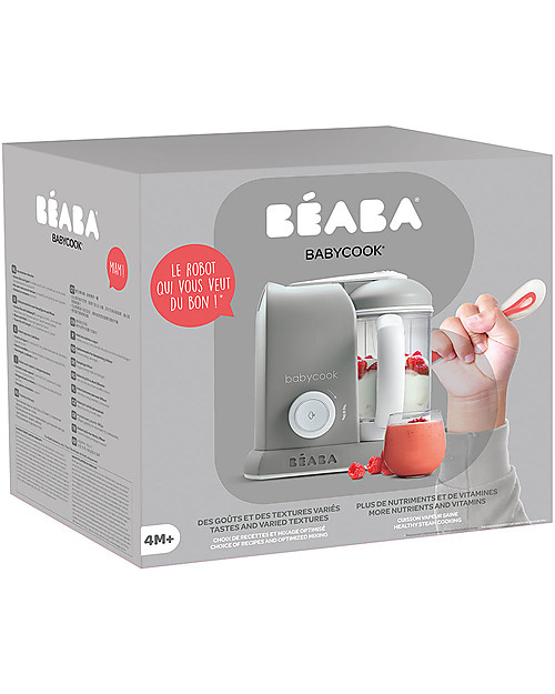 Béaba Robot da Cucina Babycook® Solo - Grigio - Pasti Sani Veloci e Adatti al tuo Bambino che Cresce Cuoci Pappa_