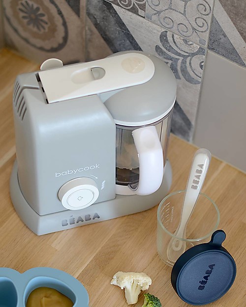 Béaba Robot da Cucina Babycook® Solo - Grigio - Pasti Sani Veloci e Adatti al tuo Bambino che Cresce Cuoci Pappa_