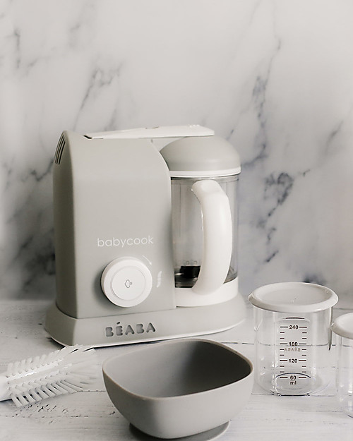 Béaba Robot da Cucina Babycook® Solo - Grigio - Pasti Sani Veloci e Adatti al tuo Bambino che Cresce Cuoci Pappa_