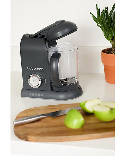 Béaba Robot da Cucina Babycook® Solo - Grigio Scuro - Pasti Sani Veloci e Adatti al tuo Bambino che Cresce Cuoci Pappa_