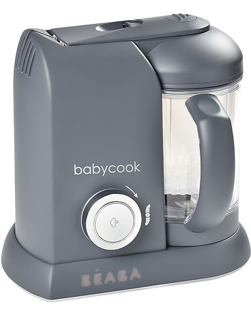 Béaba Robot da Cucina Babycook® Solo - Grigio Scuro - Pasti Sani Veloci e Adatti al tuo Bambino che Cresce Cuoci Pappa_