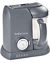 Béaba Robot da Cucina Babycook® Solo - Grigio Scuro - Pasti Sani Veloci e Adatti al tuo Bambino che Cresce Cuoci Pappa_