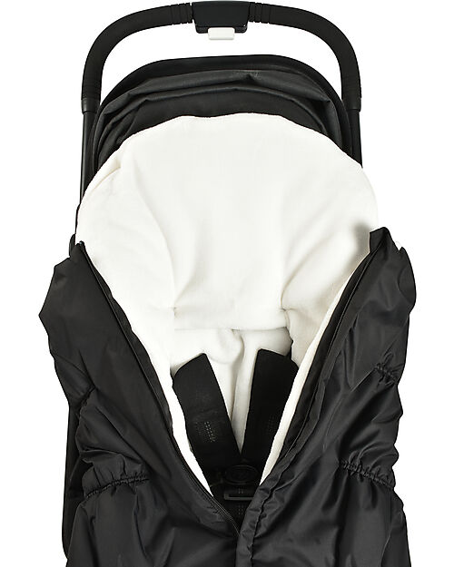 Béaba Sacco Imbottito per Passeggino - Nero/Bianco - da 6 a 24 Mesi Sacchi Passeggino