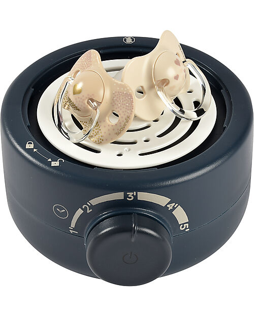 Béaba Scaldabiberon e Sterilizzatore - Blu Notte - con Timer Cuoci Pappa_